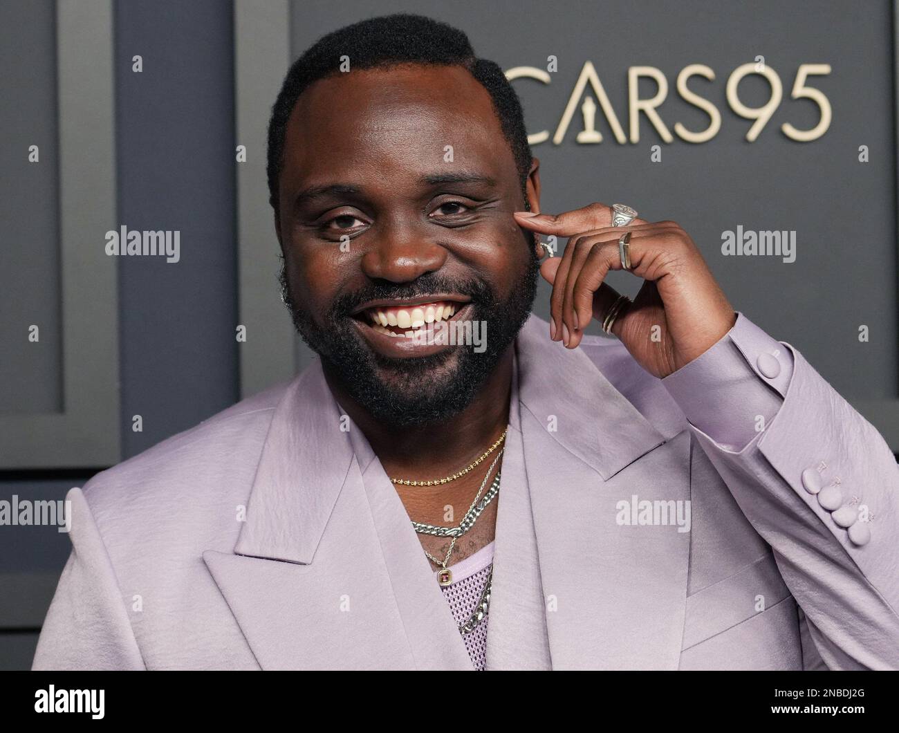 Los Angeles, USA. 13th Feb, 2023. Brian Tyree Henry arrives at the 95th