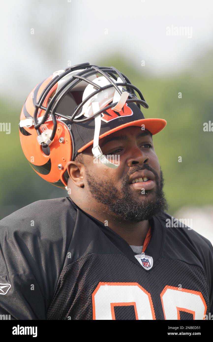 Cincinnati Bengals linebacker Rey Maualuga in action during practice at NFL  football training camp, Wednesday, Aug. 10, 2011 in Georgetown, Ky. (AP  Photo/Al Behrman Stock Photo - Alamy