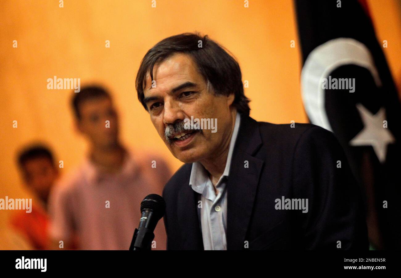 Ali Tarhouni oil and finance minister in Libya's interim government