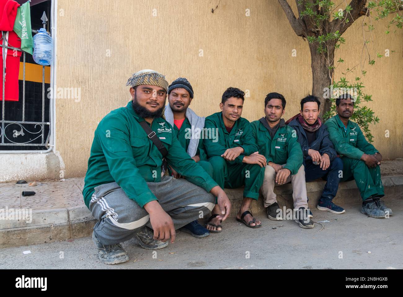 Car Wash Crew - colour Stock Photo