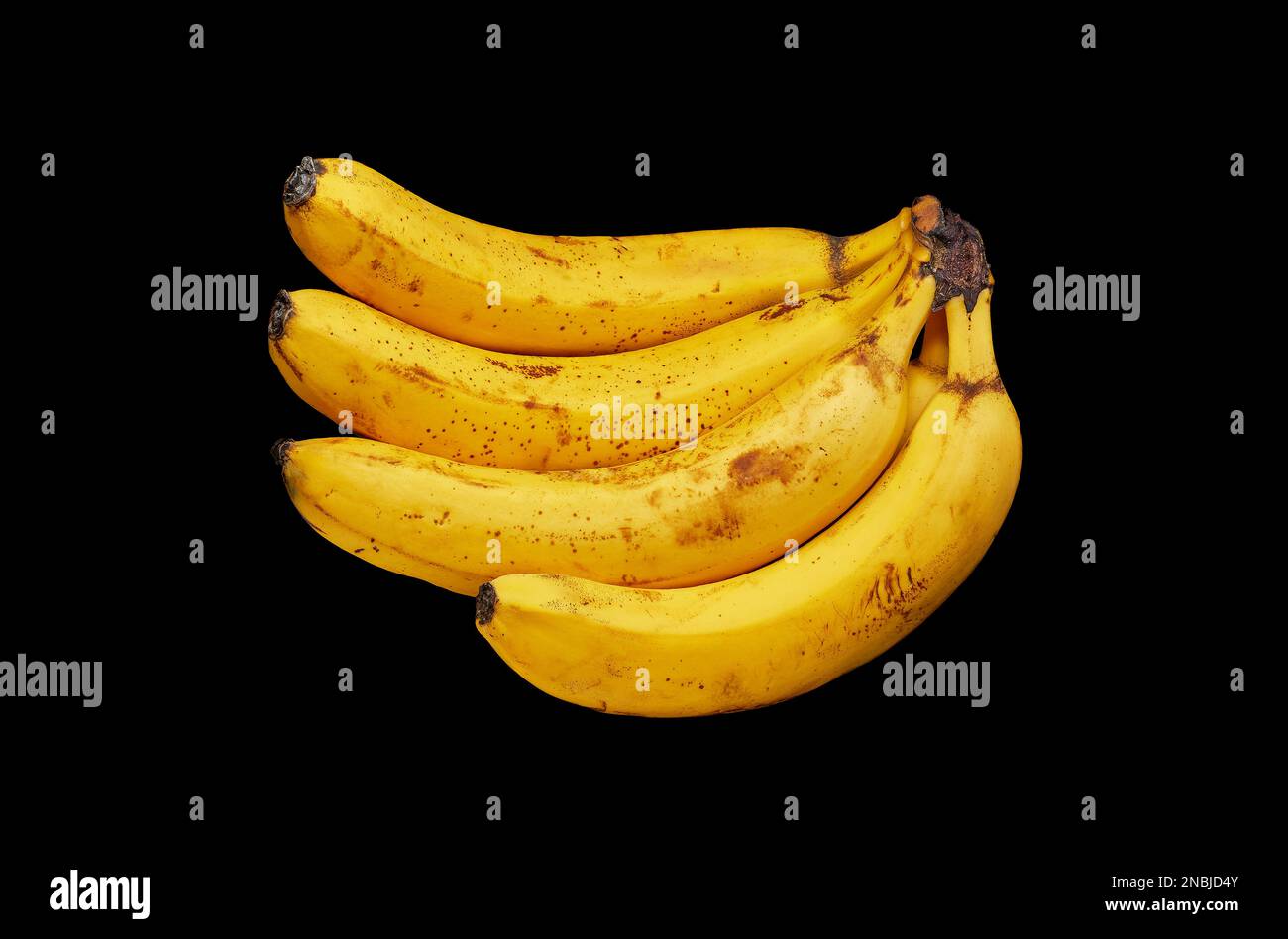 Really Ripe Bananas Image of a knitting of very ripe bananas on a black background Stock ...
