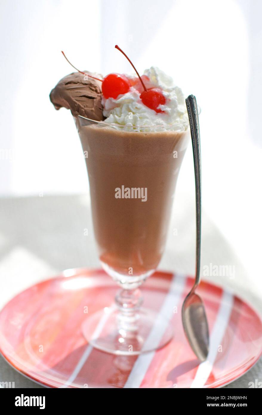 This April 18, 2011 photo shows a parlor coffee float in Concord, N.H ...