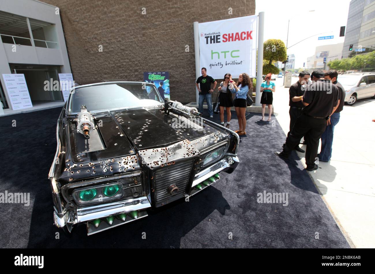 Guests check out Sony's "Black Beauty," from the movie "The Green