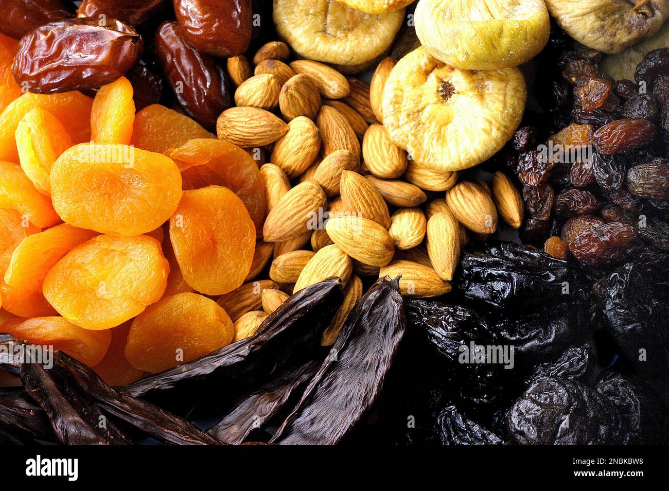 Selection of dry fruits and nuts Stock Photo Alamy
