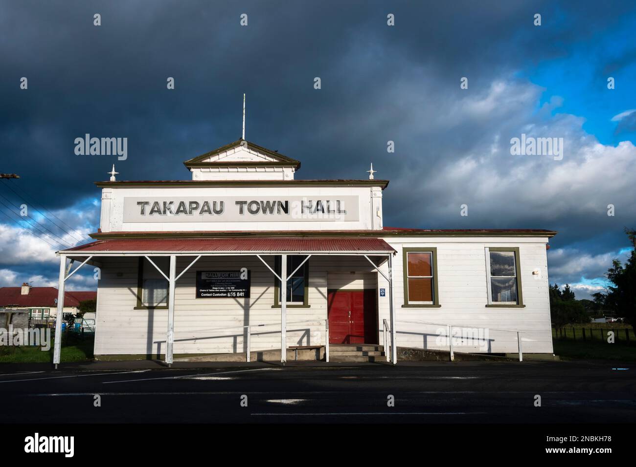 Takapau Town Hall, Central Hawkes Bay, North Island, New Zealand Stock