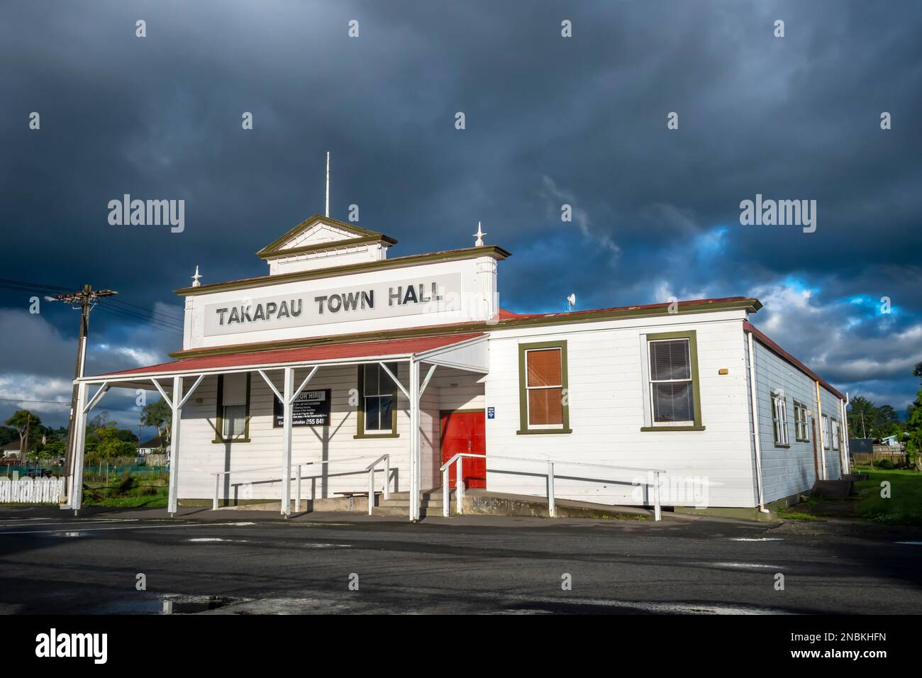 Takapau Town Hall, Central Hawkes Bay, North Island, New Zealand Stock