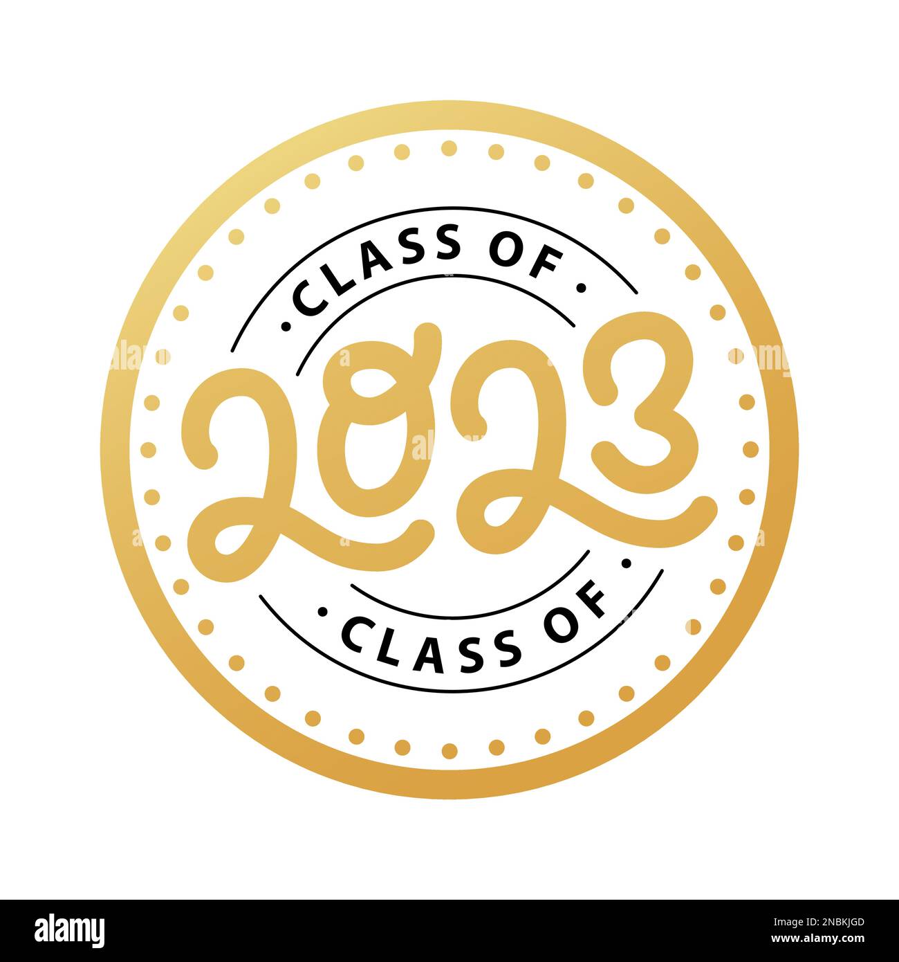 Graduate 2023 Class Of 2023 Lettering Logo Stamp Graduate Design Yearbook Vector 9337