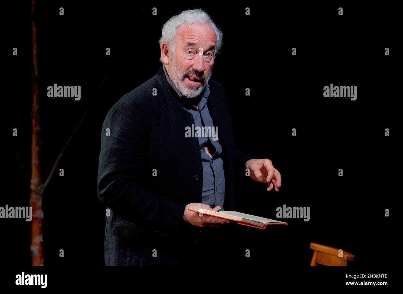 British actor Simon Callow performs a scene from Being Shakespeare, by ...
