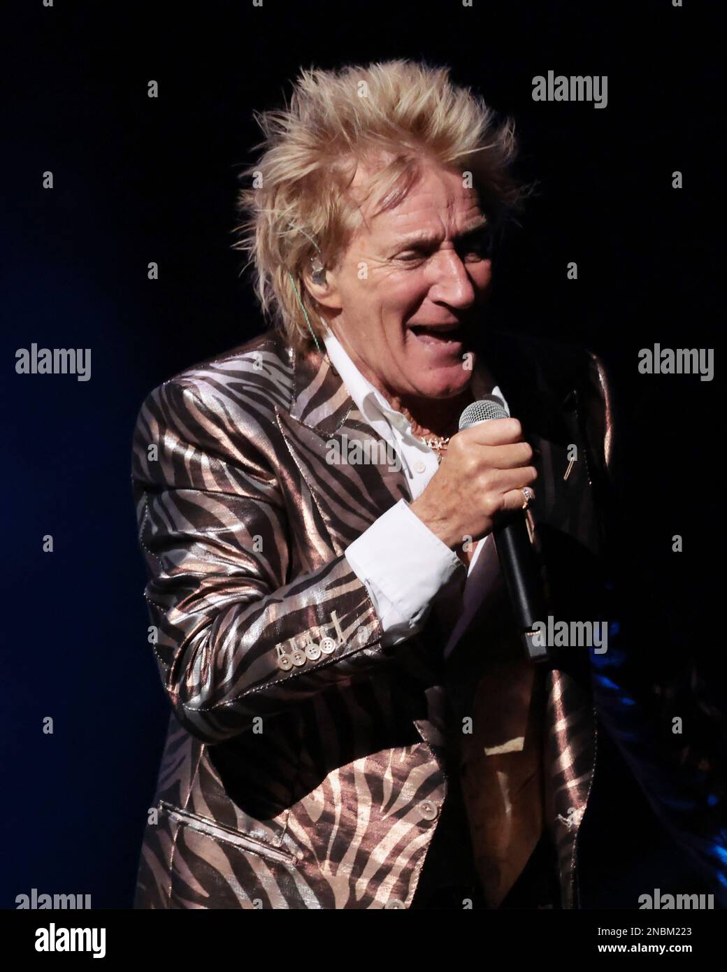 Hollywood, United States. 13th Feb, 2023. Rod Stewart performs on stage