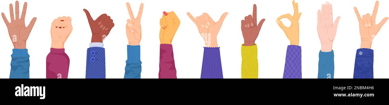 Woman giving thumbs up open Stock Vector Images - Alamy