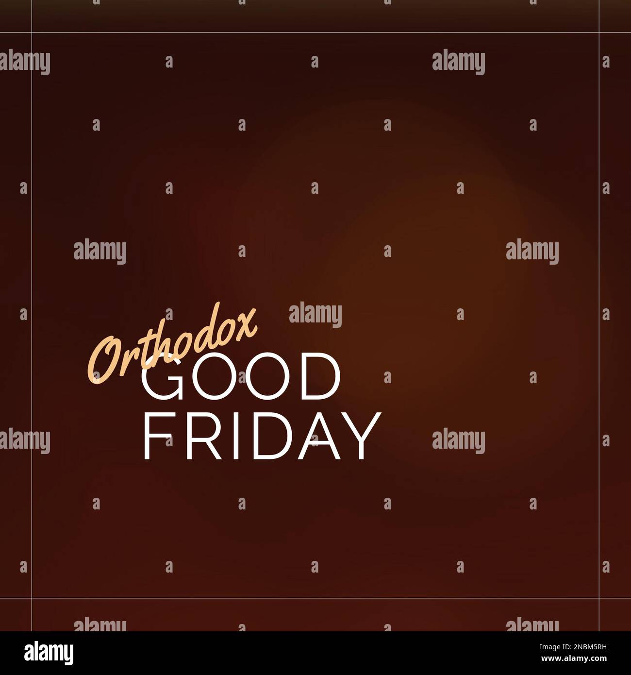 Composition of orthodox good friday text and copy space over brown background. Orthodox good