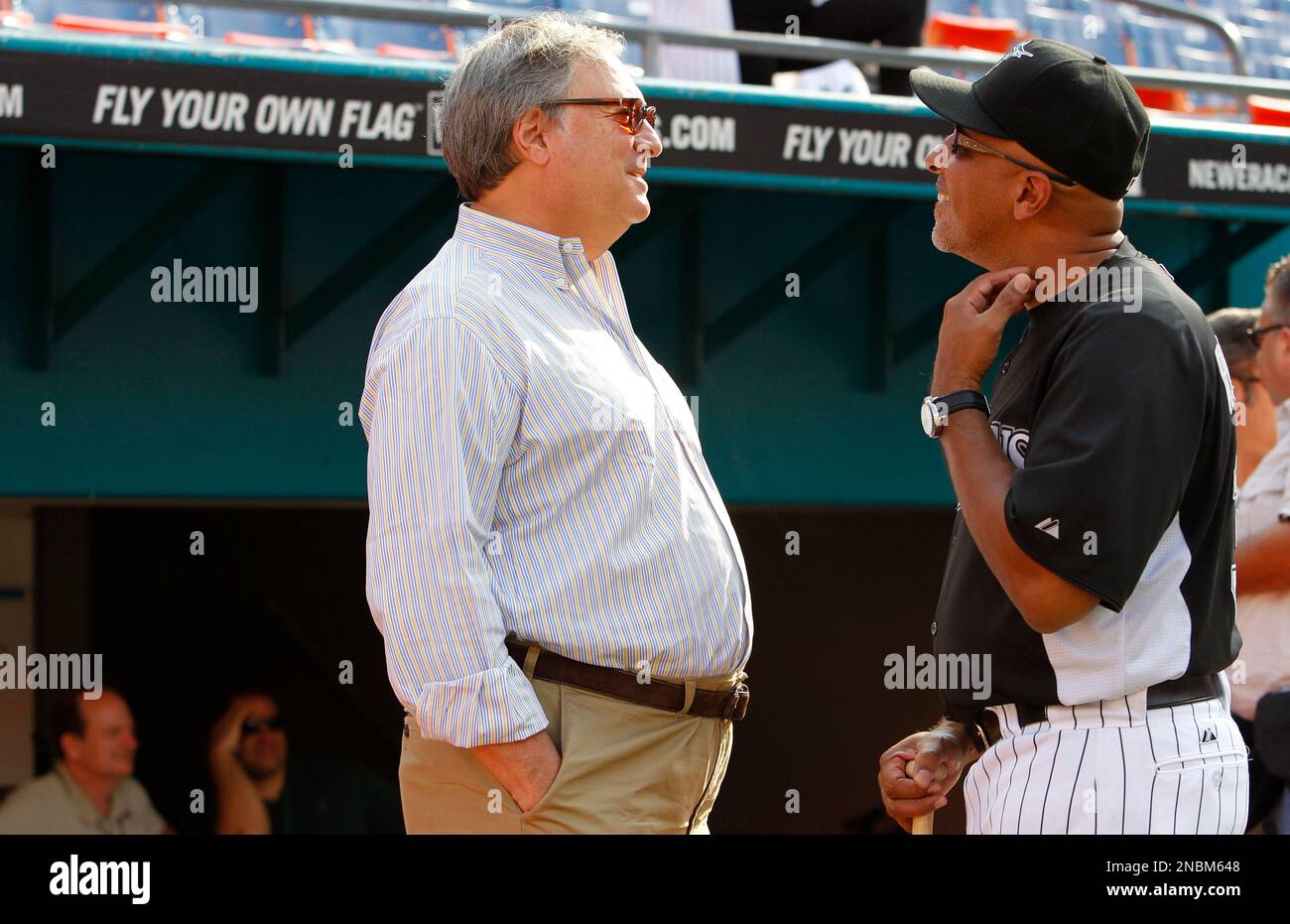 July 26, 2010; San Francisco, CA, USA; Florida Marlins manager Edwin  Rodriguez (36) before the game against the San Francisco Giants at AT&T  Park. Florida defeated San Francisco 4-3 Stock Photo - Alamy