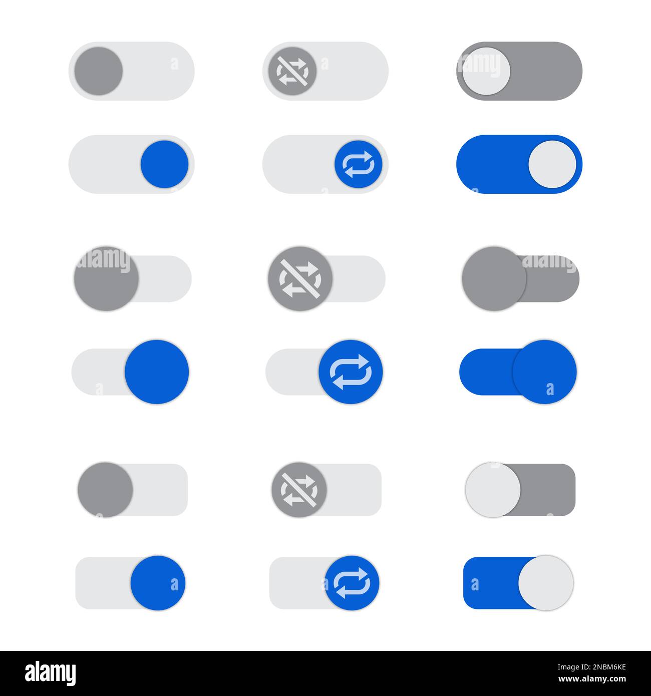 Set of auto play buttons in a flat design Stock Vector Image & Art - Alamy