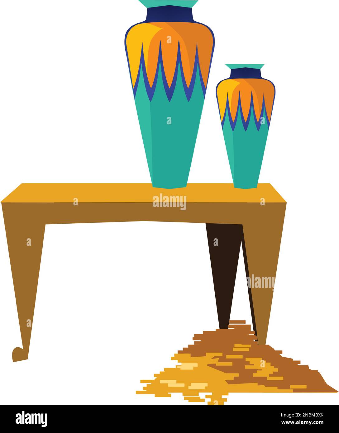 Ancient Egypt vector cartoon set. Egyptian culture symbols collection