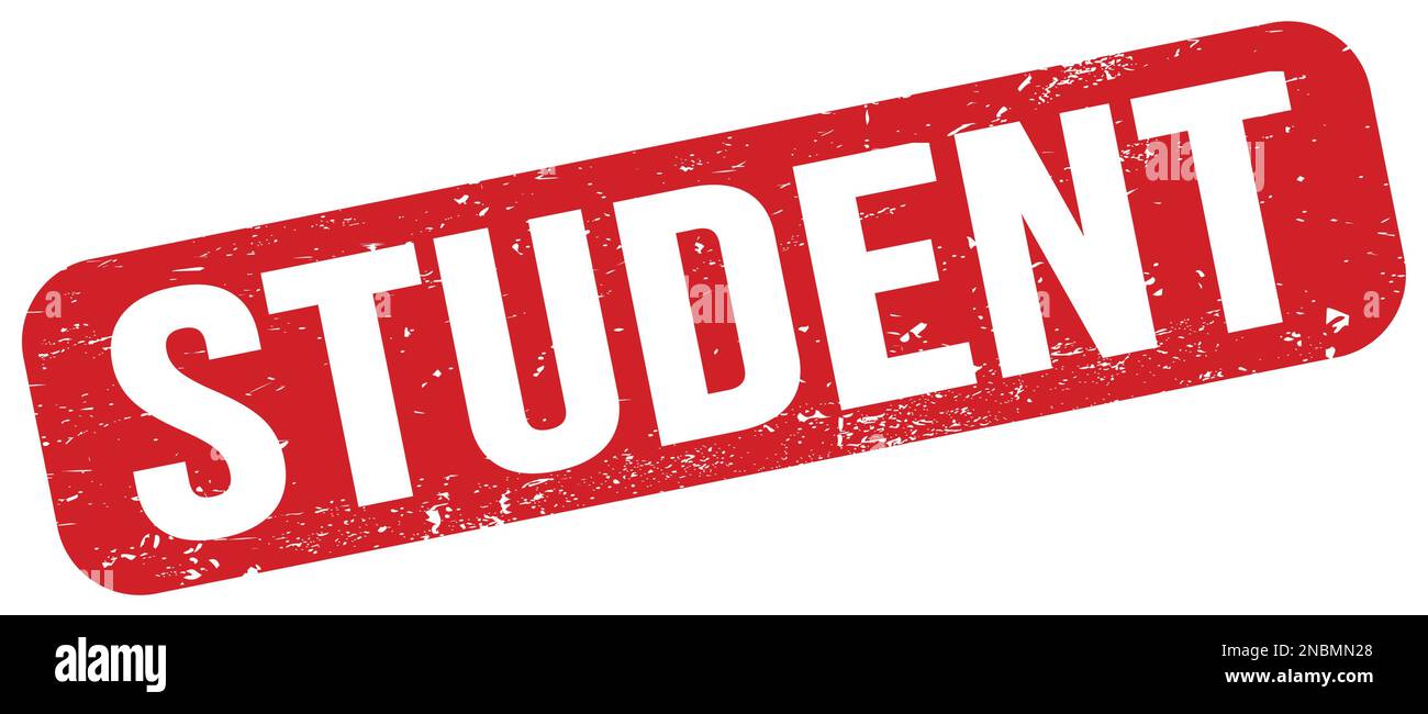 STUDENT text written on red grungy stamp sign Stock Photo - Alamy