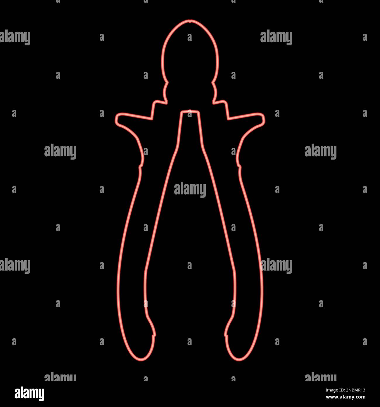 Neon cutting pliers side cutter hand tools for cutting wires red color