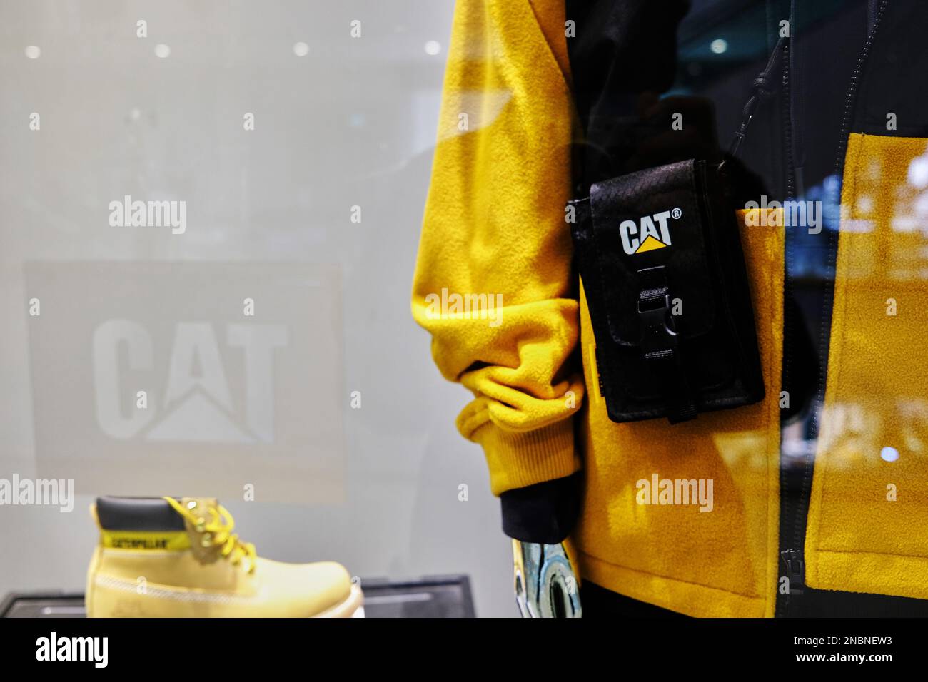 Caterpillar Workwear store in a shopping mall Stock Photo Alamy