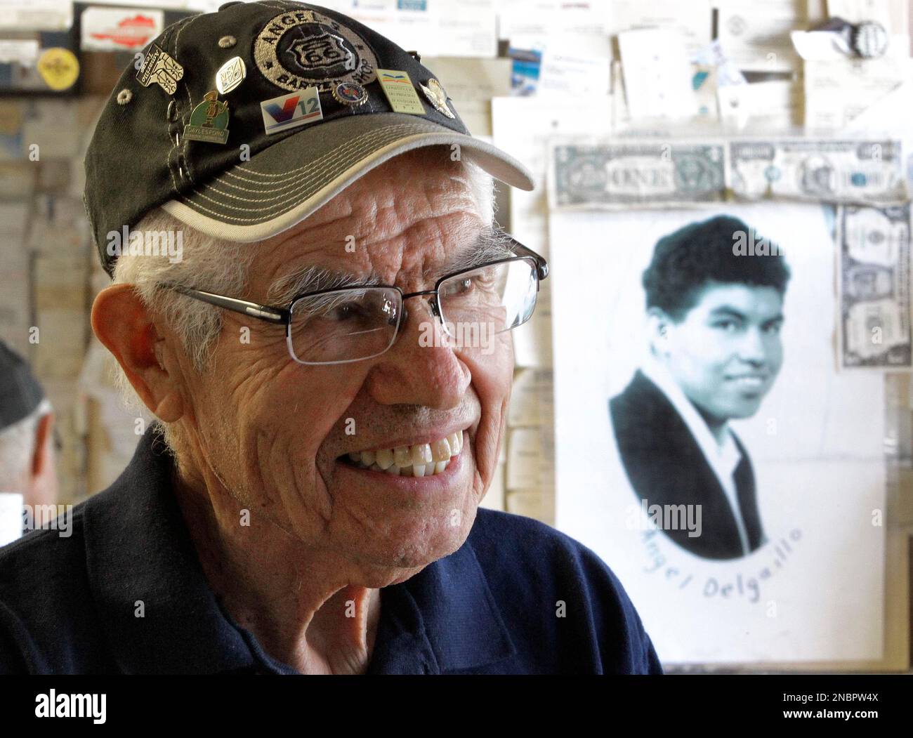 In this Thursday, May 5, 2011 picture, Angel Delgadillo sits in his ...