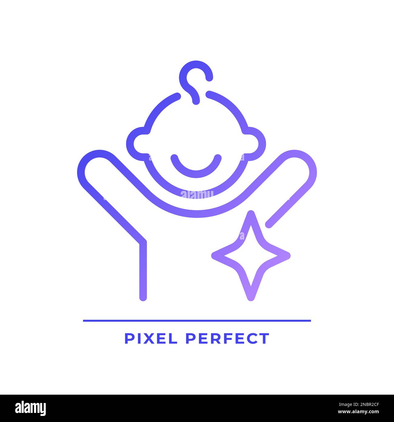 Child archetype pixel perfect gradient linear vector icon Stock Vector ...