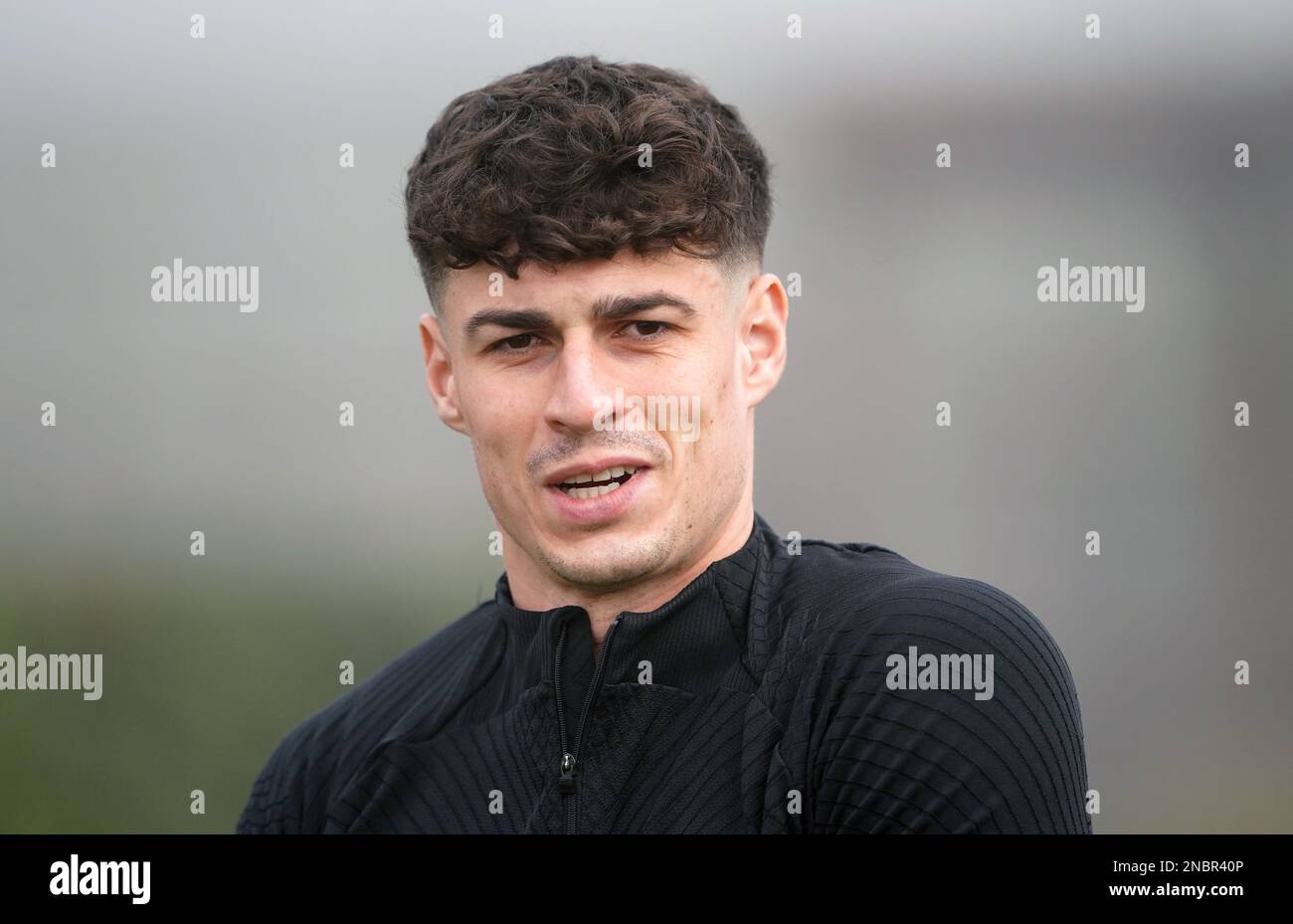 Chelsea goalkeeper Kepa Arrizabalaga during a training session at