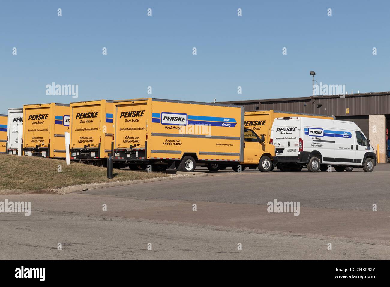 Cincinnati Circa February 2023 Penske Truck Leasing location. Penske