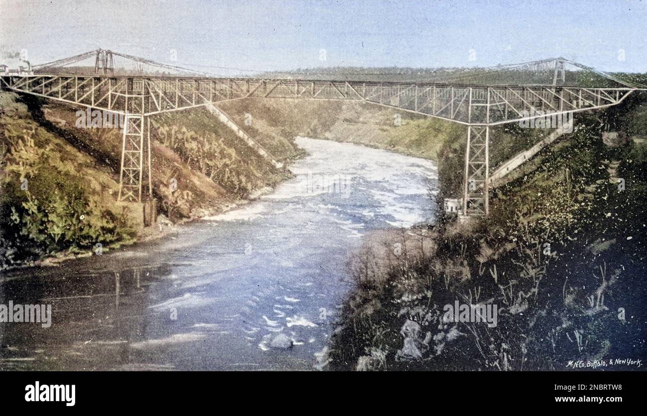 The Cantilever Bridge of Michigan Central at Niagara Falls from the