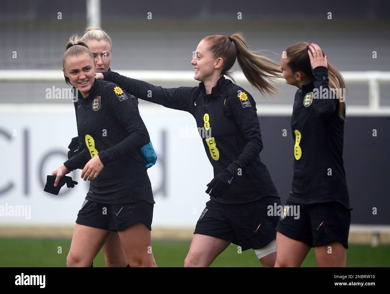 England's Georgia Stanway, Leah Williamson, Keira Walsh and Ella Toone ...