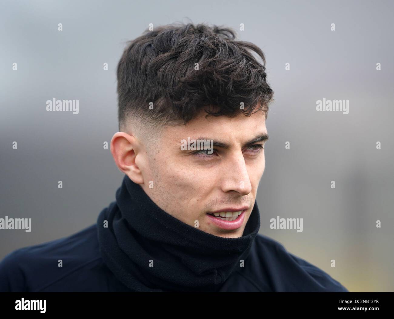 Chelsea's Kai Havertz during a training session at Cobham Training