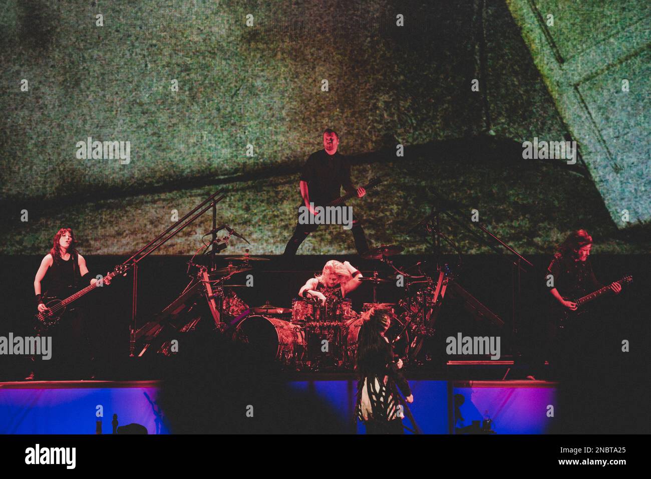 Evanescente in concerto al Forum di Assago di Milano per il Worlds Collide Tour Stock Photo