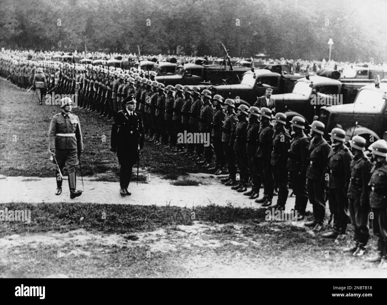 Al Forster The district Nazi leader of Danzig, Albert Forster, reviewed the local ...