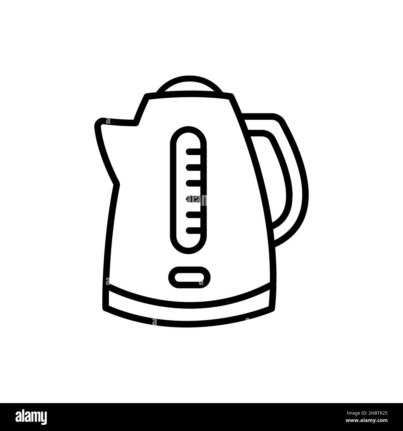 Electric kettle icon. Simple vector illustration isolated on a white background. Stock Vector