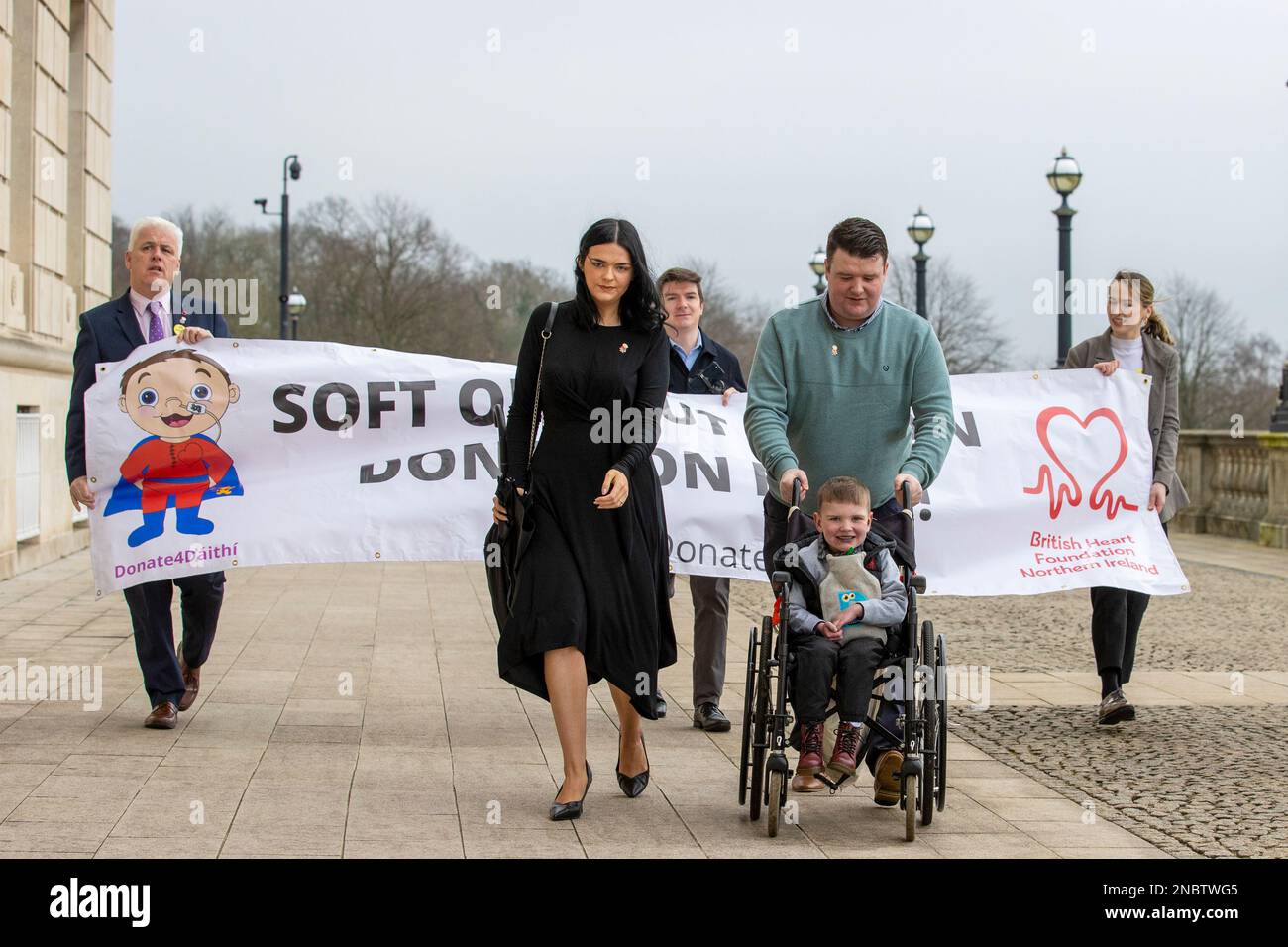 Six year old daithi mac gabhann and his parents father mairtin mac