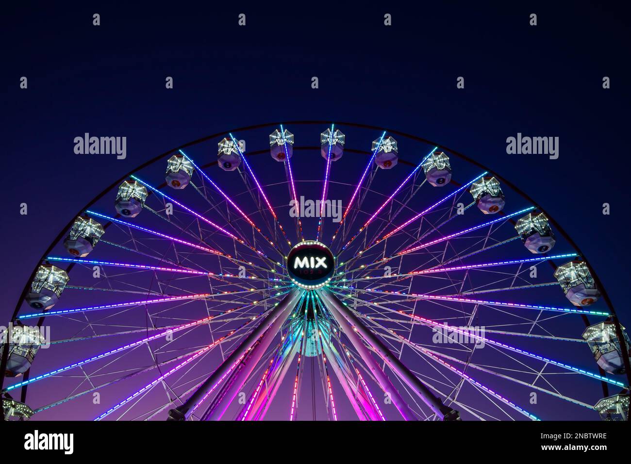 Adelaide, South Australia - February 22, 2021: Glenelg Mix102.3 Giant