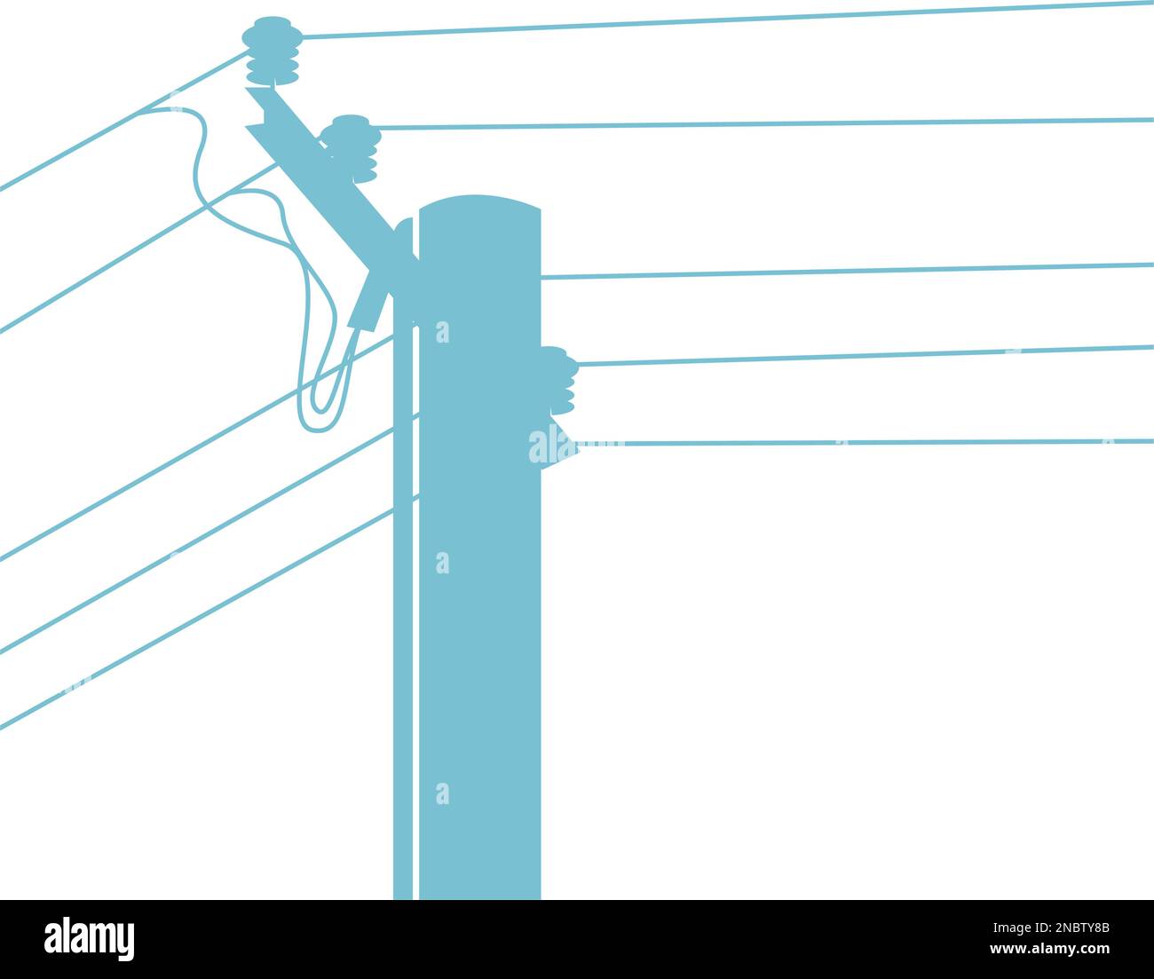 Electric pole icon design illustration Stock Vector