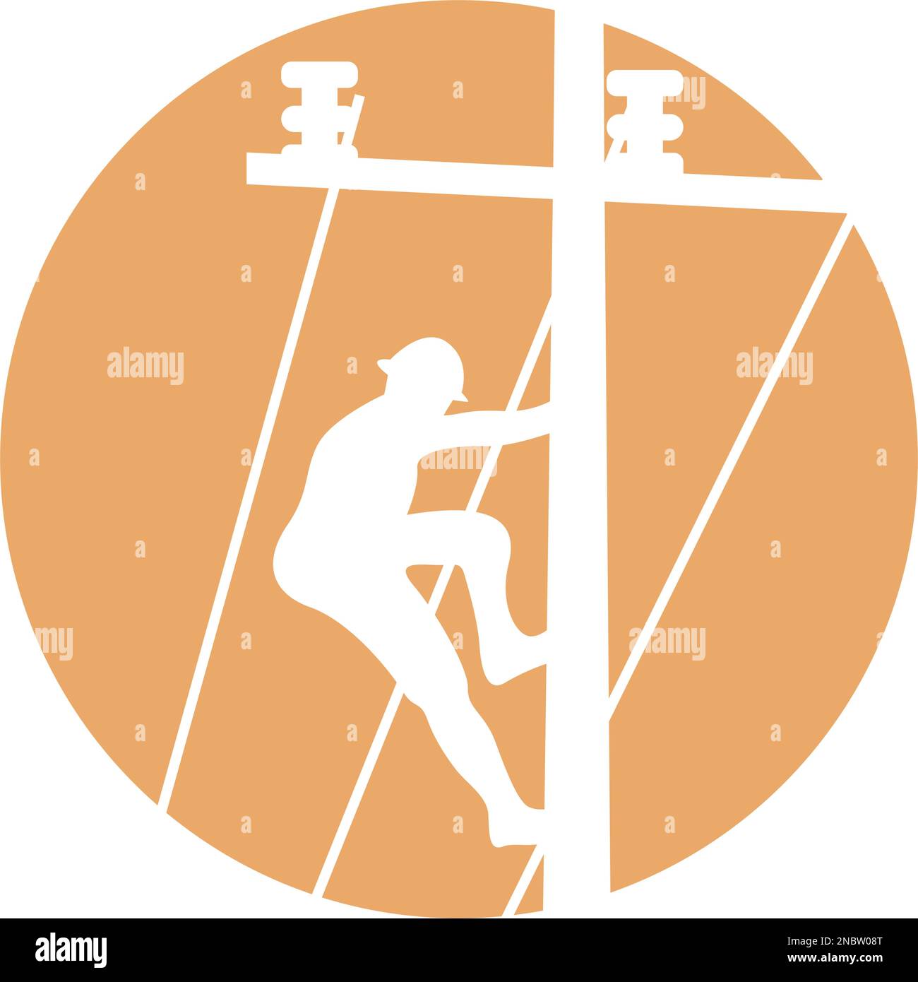 Electric pole icon design illustration Stock Vector
