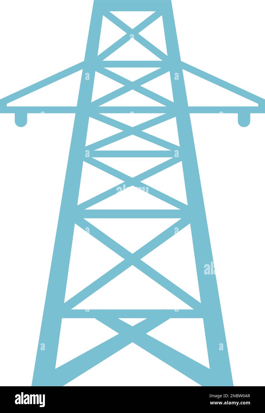 Electric pole icon design illustration Stock Vector