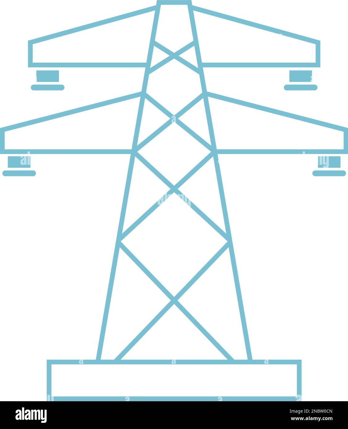 Electric pole icon design illustration Stock Vector