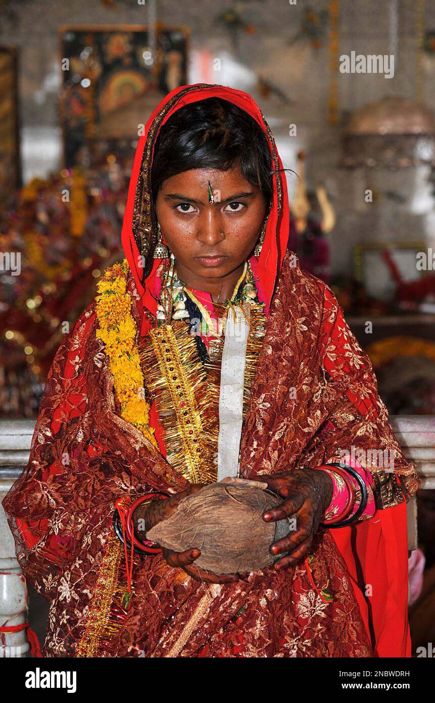 In this Friday, May 6, 2011 photo, child bride Smita,13, from Raghogarh ...