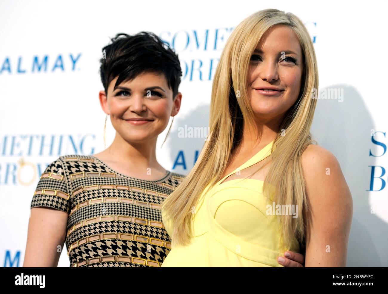 Ginnifer Goodwin, left, and Kate Hudson, cast members in "Something