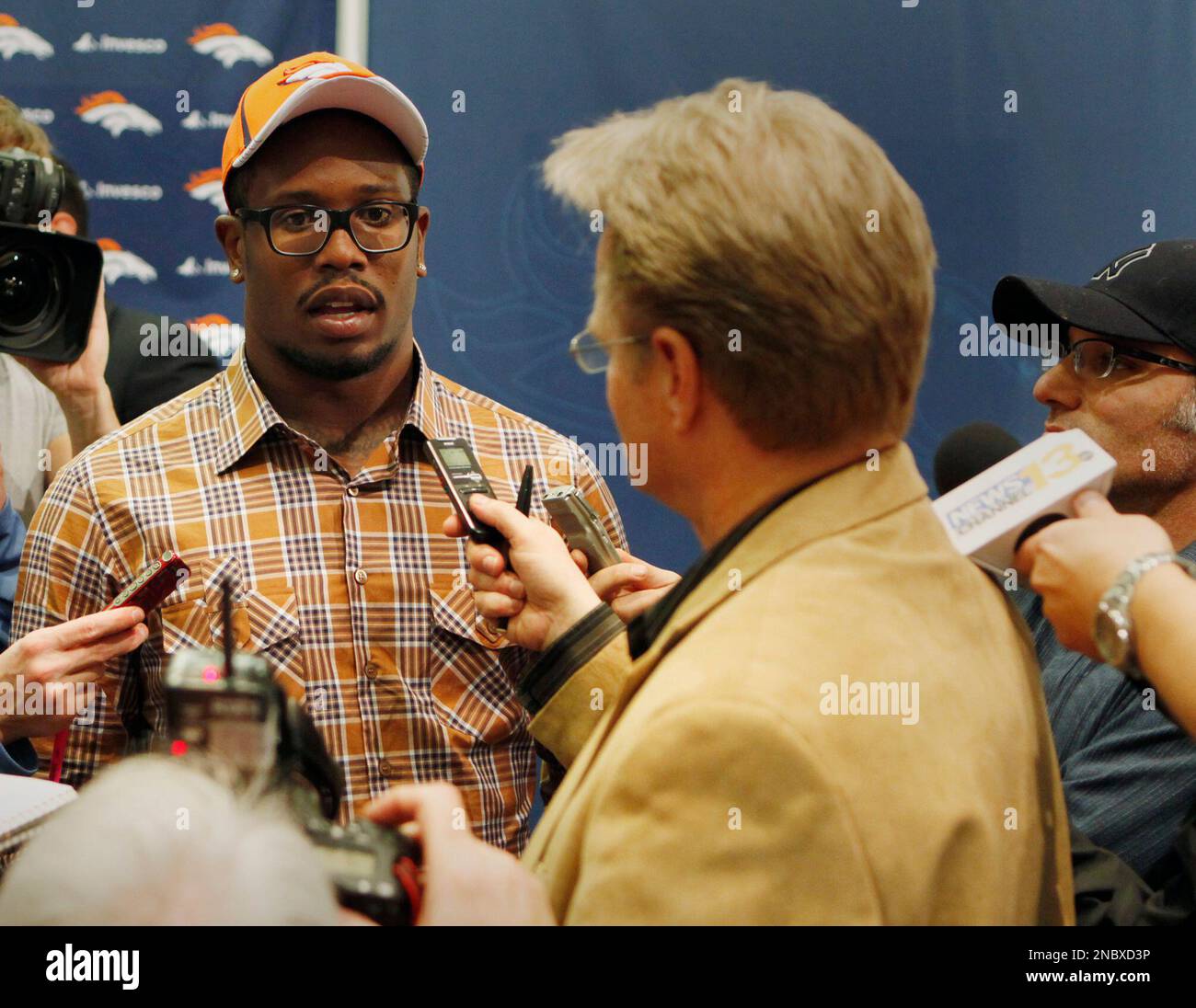 Denver Broncos' first round draft pick Texas A&M linebacker Von Miller ...