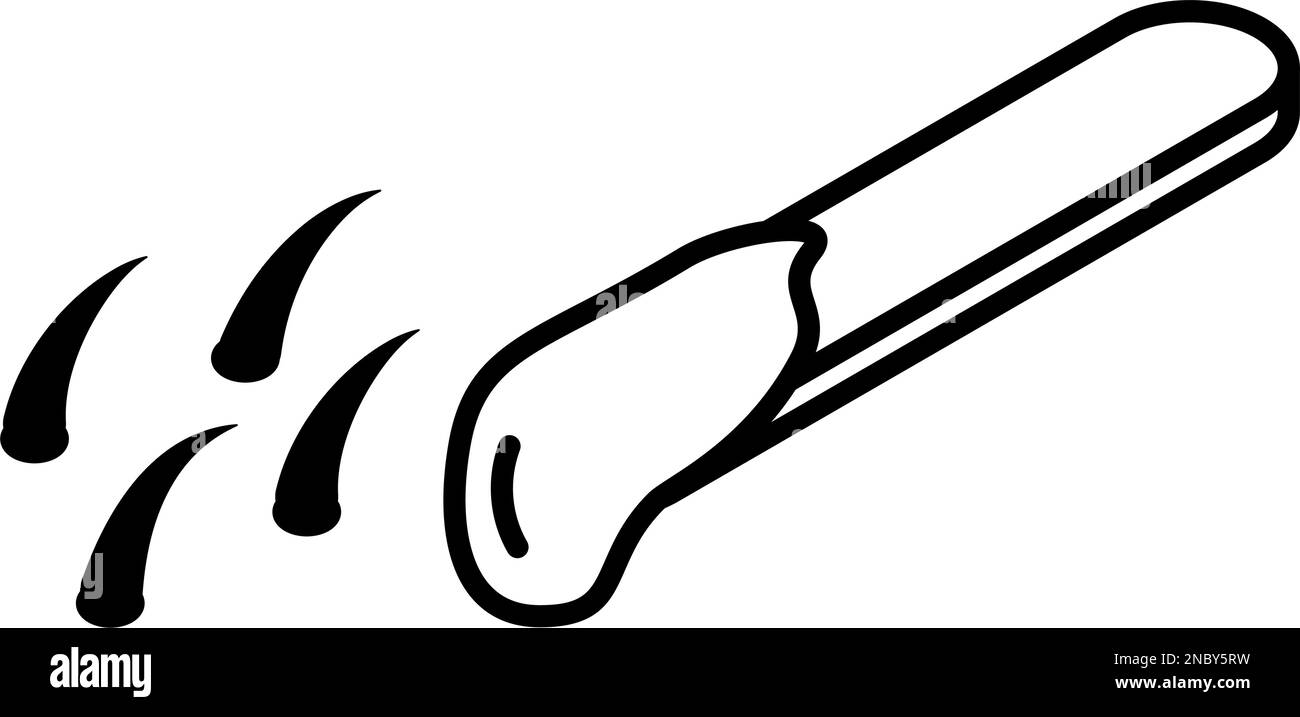 Illustration of image of waxing, hair removal and selftreatment Stock