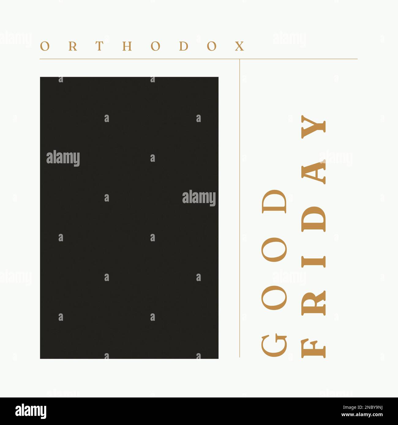 Composition of orthodox good friday text and copy space over grey background. Orthodox good