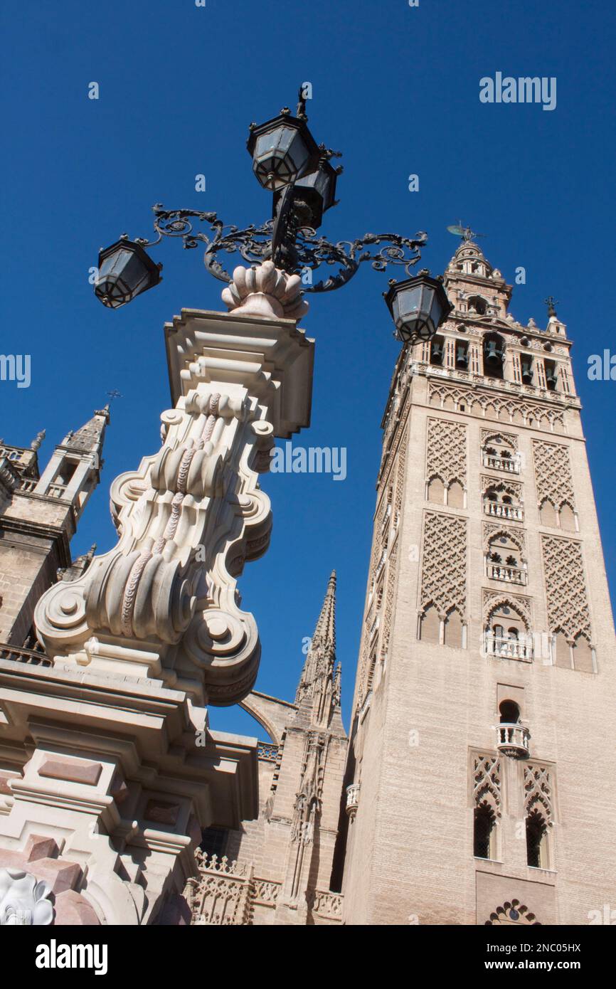 The Giralda, Cathedral Seville, Andalusia,Spain Stock Photo