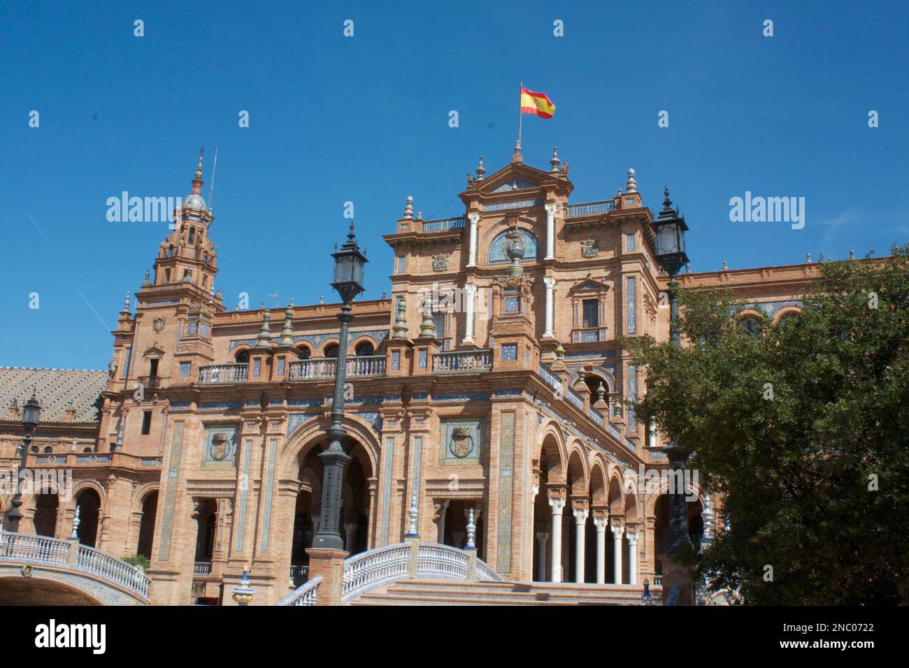Plaza de Espana, Seville, Andalusia,Spain Stock Photo
