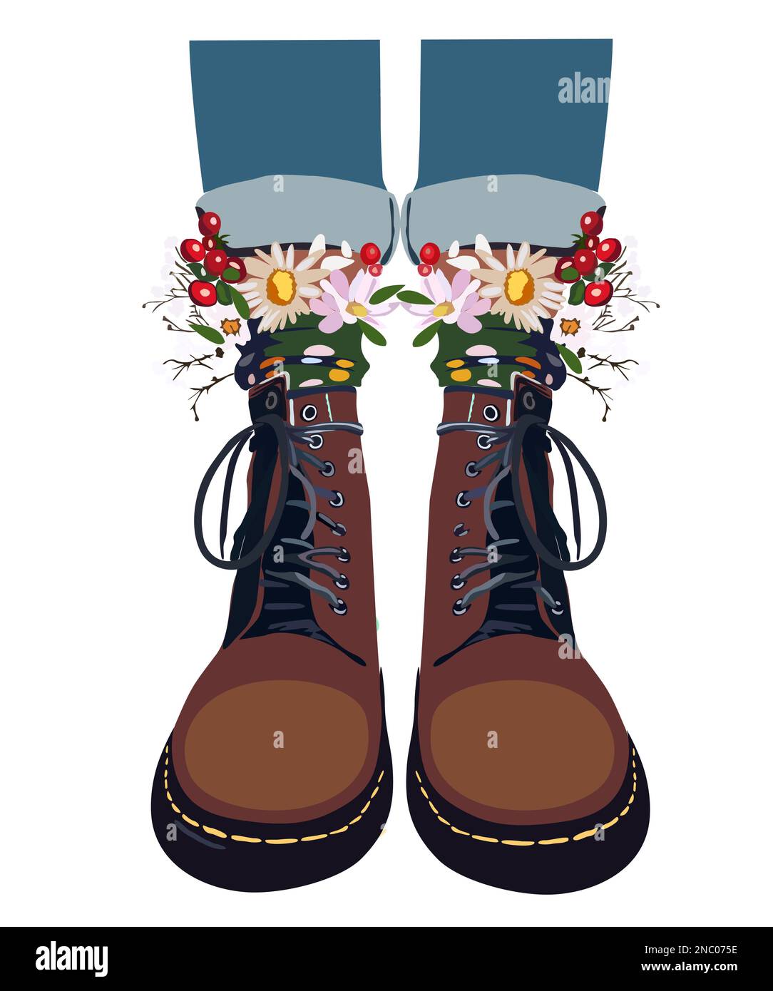 Dr martens boots Stock Vector Images - Alamy