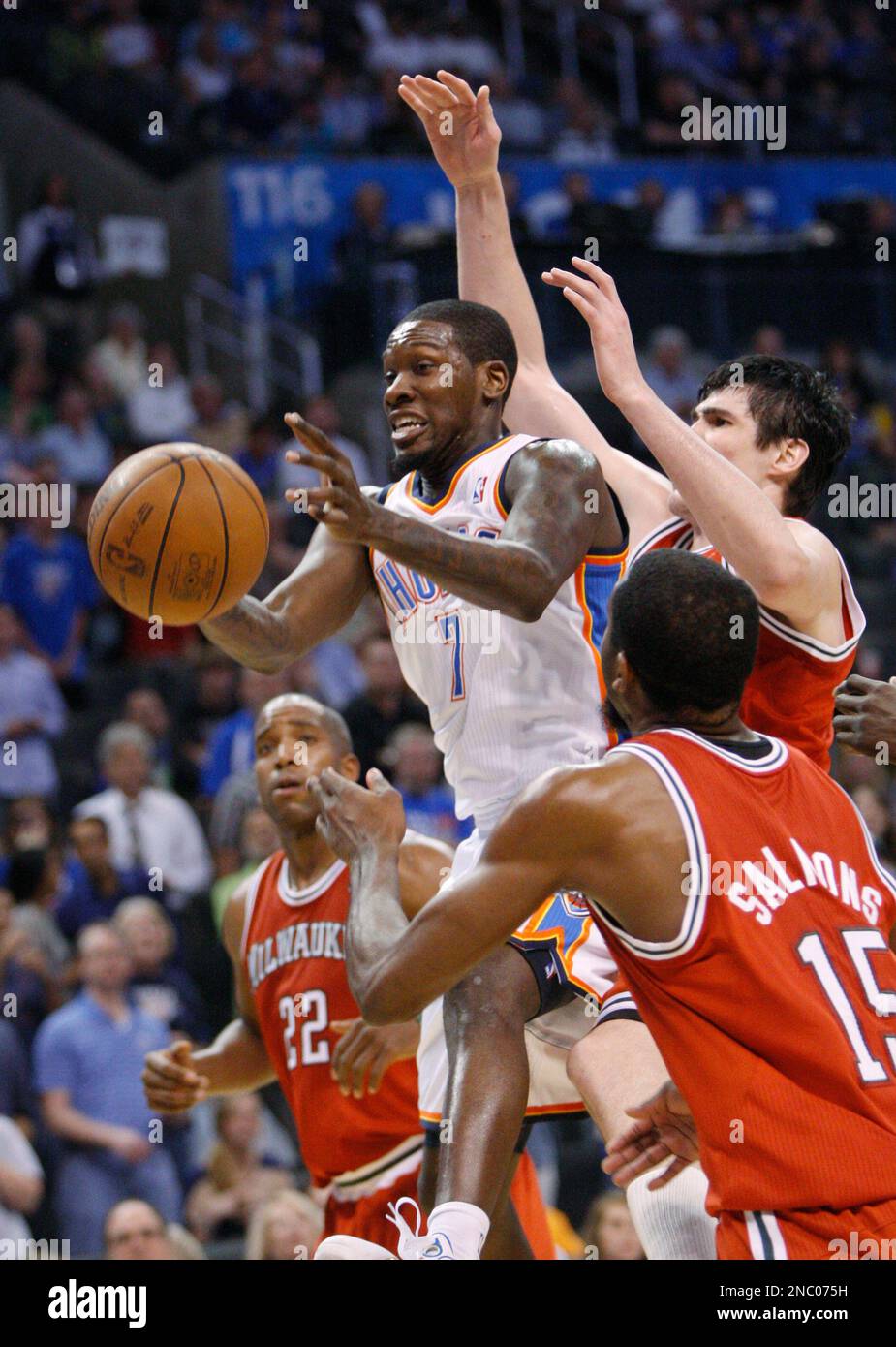 Oklahoma City Thunder guard Royal Ivey in an NBA basketball game in
