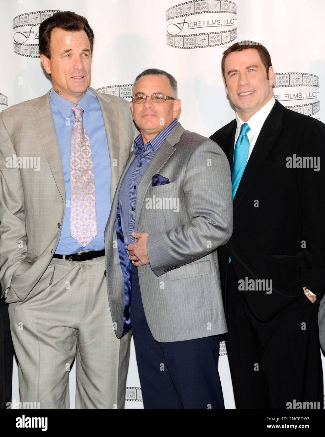 John Gotti Jr. and John Travolta 'Gotti: Three Generations' press