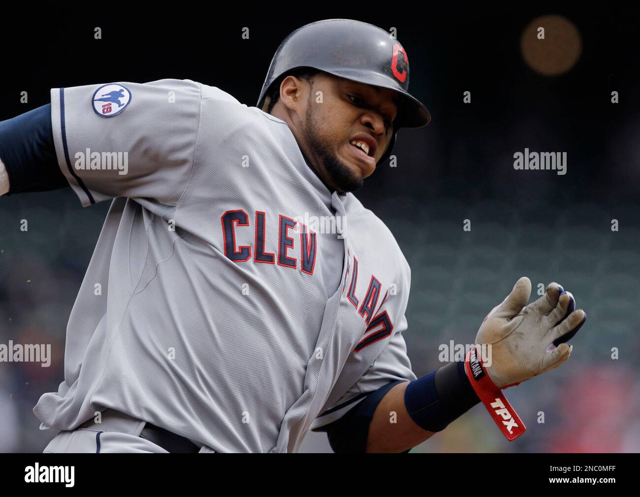 Cleveland Indians' Carlos Santana will start at first base for the