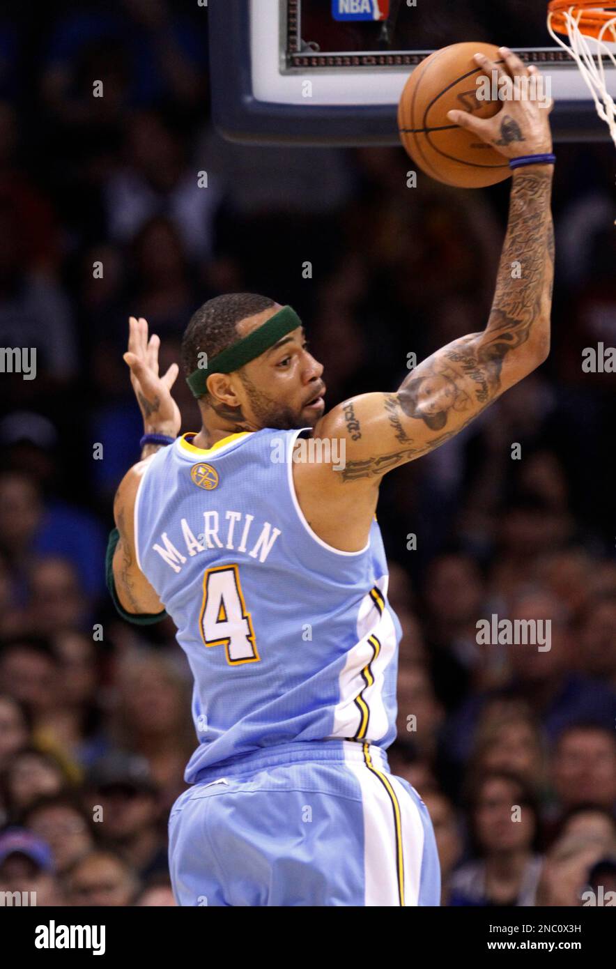 Denver Nuggets forward Kenyon Martin in an NBA basketball game in