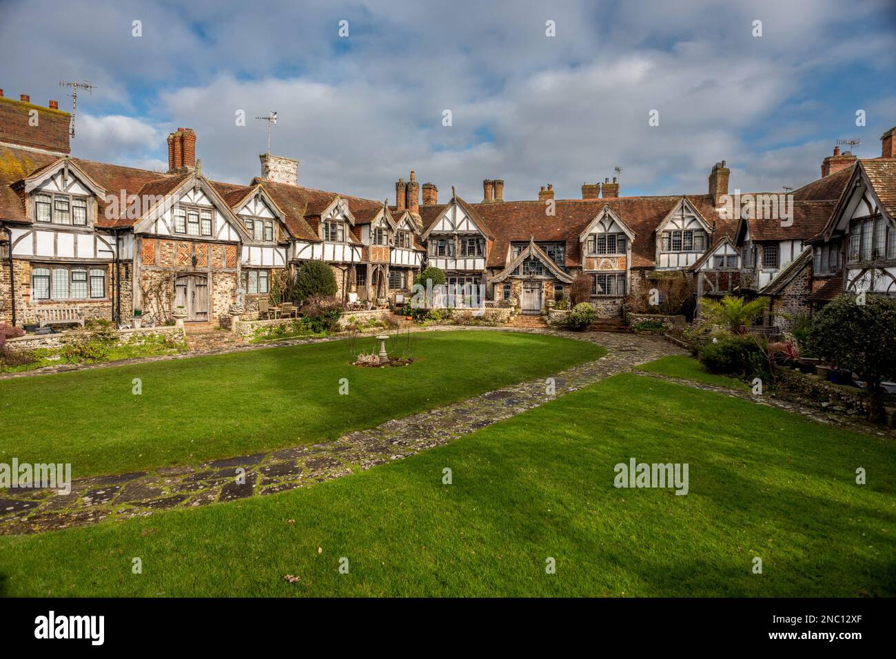 Rottingdean, February 9th 2023 Tudor Close in Rottingdean Stock Photo